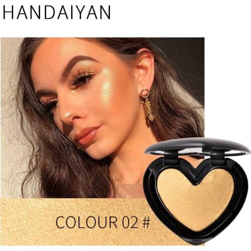 HANDAIYAN Gold Highlighter Makeup Shimmer Bronze Powder Roze Shimmer High Lighter face powder contour face highlighter
