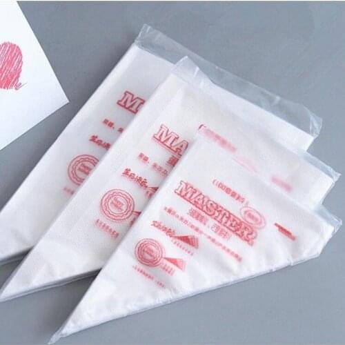100PCS Small Size Pastry Bag Disposable Piping Bag Cake Icing Fondant Cake Cream Decoration Bakery Baking Tools