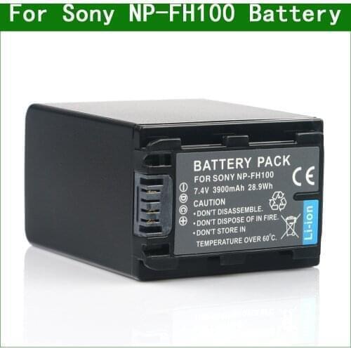 LANFULANG NP-FH100 NP FH100 NPFH100 Digital Battery Compatible for Sony HDR-CX105 HDR-HC9 HDR-SR12 HDR-UX20 HDR-XR100 DCR-SX41