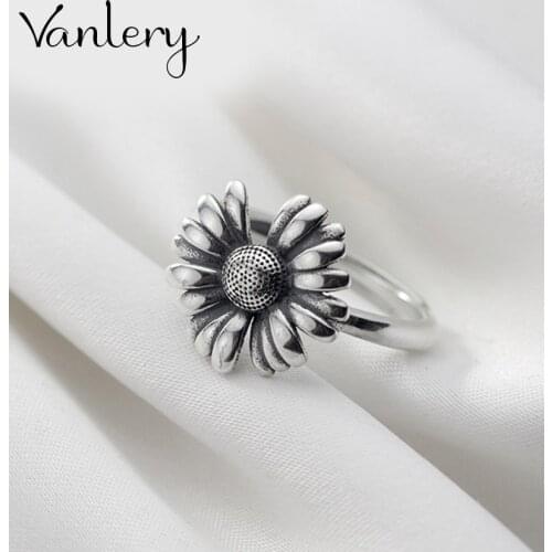 Personality Exaggerated Gothic Sunflower Rings For Women Charm Engagement Jewelry Girls Open Finger Knuckle Rings