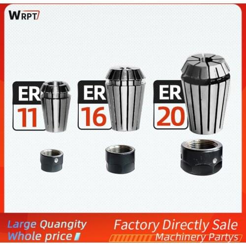 Hot selling 1 ER11 ER11 ER16 ER20 5 spring collet high precision chuck set for CNC engraving machine lathe milling cutter