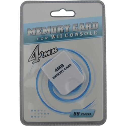 Top-selling Practical Game 4MB Memory Card for Nintendo for Wii Gamecube GC Game System Console game save
