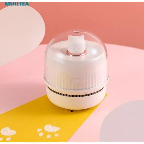 Cat desktop mini vacuum cleaner portable USB keyboard cleaner car carrying cute home decoration gift simple compact