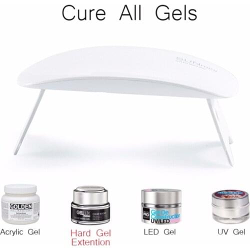 6W SUN Mini UV LED Lamp With 6 Leds UV Lamp For All Gels For Nail Dryer For Nail Polish Quick Dryer