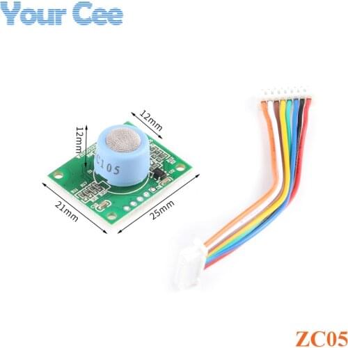 ZC05 Household Gas Sensor Module 100ppm UART Digital Output Methane Household Combustible Natural Gas Detection with Cable