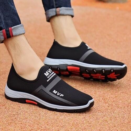 2019 New Men Vulcanize Shoes Summer Comfortable Slip-on Sneakers Anti-Skid Breathable Loafers Men Fashion Shoe Zapatillas Hombre