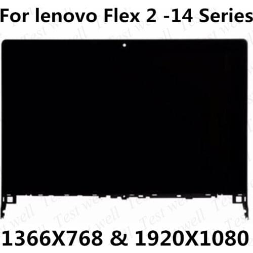 Original 14'' Laptop LED LCD Display Touch Screen Digitizer Assembly with frame For Lenovo Flex 2-14 2-14D Flex2 14