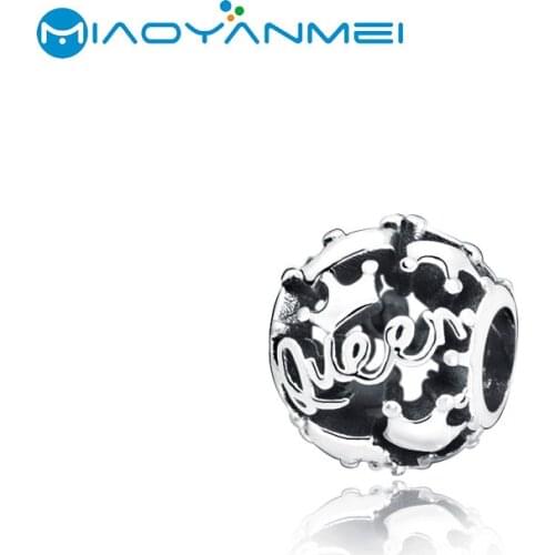 925 Sterling Silver Beads Queen & Regal Crowns Charm Fit Original Pandora Bracelets Women DIY Fashion Jewelry Gift