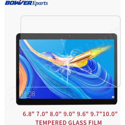 Universal 9H Tempered glass film for 10.1 10.0 9.6 9.0 8.0 7.0 inch tablet Tempered Glass Screen Protective Film