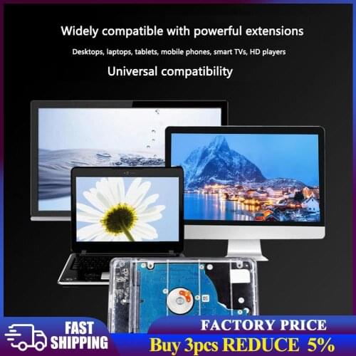 HDD SSD Case Hard Disk 2.5 inches SATA III to USB 3.0 Mobile External Enclosure for Household Computer Accessories