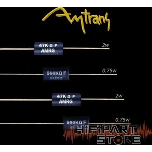 Japan original AMRG carbon film resistance thick gold-plated foot 2W 0.75W special for fever machine