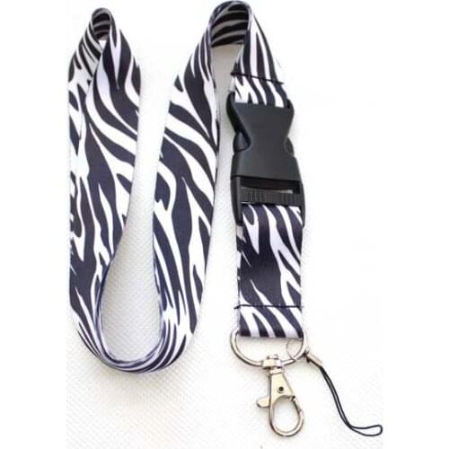 Zebra-Striped Logo LANYARD Mobile Phone Chain KEYS ID Neck CLOSEOUT SALE