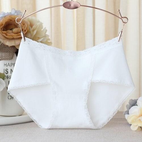 LN01 M - XXL Womens cotton panties womens cotton briefs low-rise female cotton panties 4 pieces