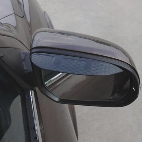 For Volkswagen Tiguan L TiguanL MK2 2016-2020 Car Body Rear Rearview Glass Mirror Rain Eyebrow Shield Sun Visor Shade 2pcs