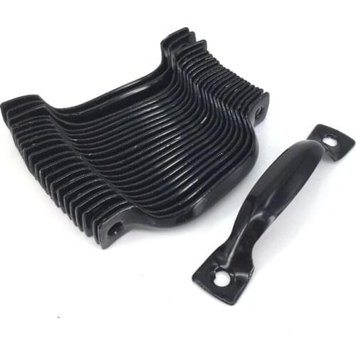 30PCS Black Iron Vintage Arched Jewelry Box Handle Wooden Case Drawer Knob Mini Pulls 52*11MM