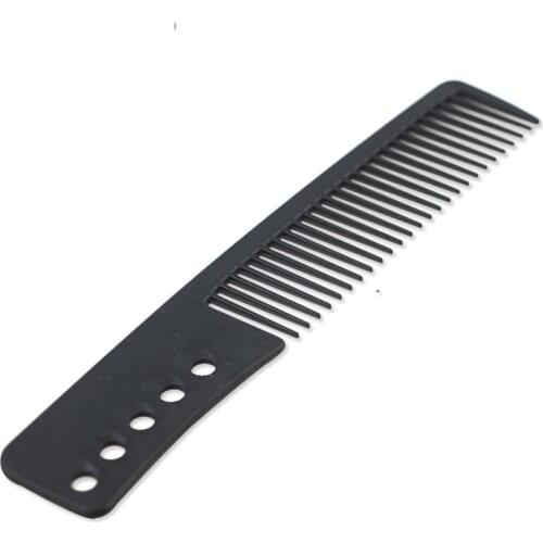 Wide Black Carbon Antistatic 3D Hairdressing Clipper Comb Anti Slide Handle Barber Haircut Comb Stick Hair For Professional Use