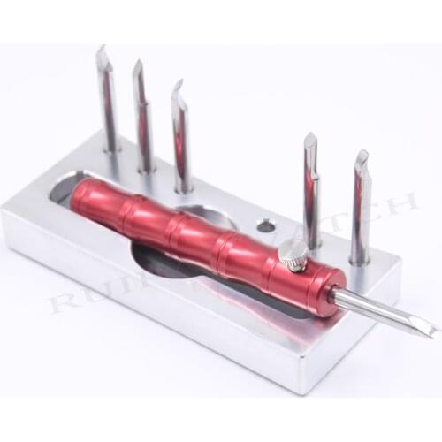 Free Shipping Watch Caseback Opening Lever Tool Pry with 6pc Replaceable Tip