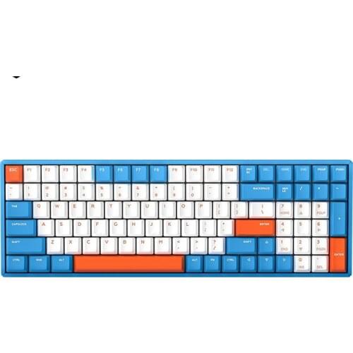 Iqunix wireless mechanical keyboard, f96 sky city blue, tooth double model cherry red axis tea axis green axis PBT
