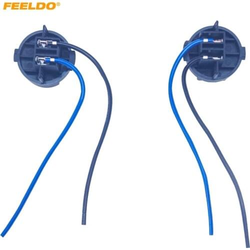 2Pcs Car Headlight Bulb Base Holder Wire Adapter For Hyundai Mistra/Azera/Elantra Halogen Lamp Socket Connector Wiring Harness