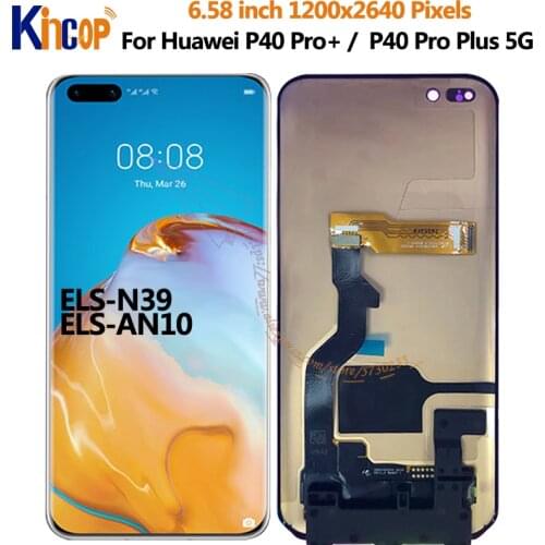 Original 6.58'' For Huawei P40 Pro Plus LCD Display Touch Screen Digitizer +Touch Panel For p40 pro plus LCD ELS-N39, ELS-AN10