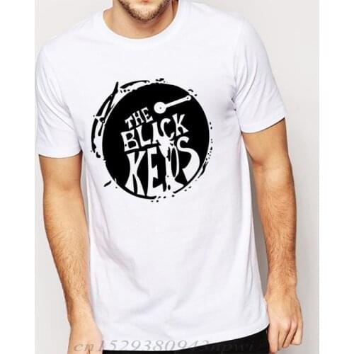 The Black Keys T Shirts Men Drum Casual Man T-Shirt Cotton O Neck tshirt Short Sleeves Mens Free Shipping Tops Tees Euro Size