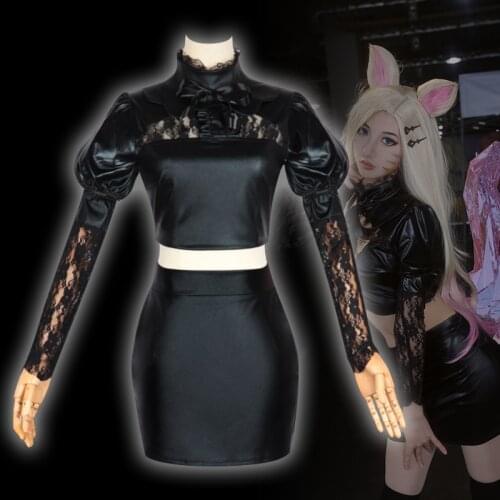 LOL 2020 K/DA THE BADDEST Ahri Cosplay Costume