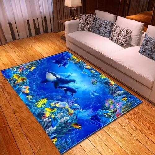 Living Room Carpet Modern Decoration Bedroom Sofa Coffee Table Mat Hallway Balcony Floor Children Animal Printing Pattern Rug