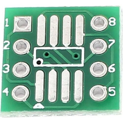 MAHA 50Pcs SOP8 SSOP8 TSSOP8 SMD To DIP8 Adapter 0.65/1.27mm PCB Board