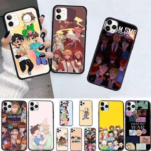 Dream SMP fashion hot game high quality Phone Case for iPhone 11 12 pro XS MAX 8 7 6 6S Plus X 5S SE 2020 XR Anti-fall capa