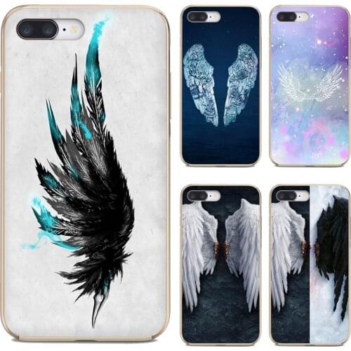 For Samsung Galaxy S7 S8 S9 S10E S20 FE Note 10 20 Edge Lite Plus Ultra Pastel-Angel-Wing Soft Cases Covers