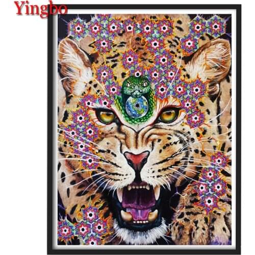 New Diamond Painting Kit Animal Tiger 5D DIY Diamond Embroidery Full Drill Pictures Of Rhinestones Mosaic Cross Stitch Wall Art