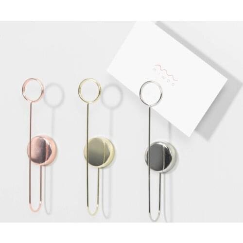 Wall Decoration Self-adhesive Metal Note Clip Photo Clip Wall Photocard Holder Display Stand Photo Holder Card Stand Photo Stand