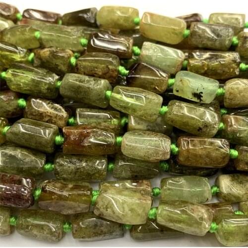 Natural Genuine Green Garnet Tsavorite Nugget Free Form Loose Smooth Necklace Bracelet Jewelry Beads 06468