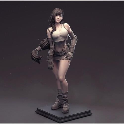 1/6 Fantasy VII ADVENT CHILDREN Tifa Unpainted Resin Figure Unassambled GK Model Toy