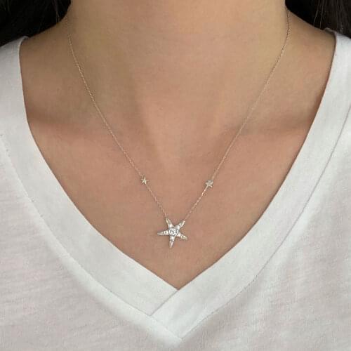 NEW Trendy 925 Silver Necklace Turkish Jewelry Birthday Gift Zircon Fashion Necklace For Women Minimalist Style Luxury Designer