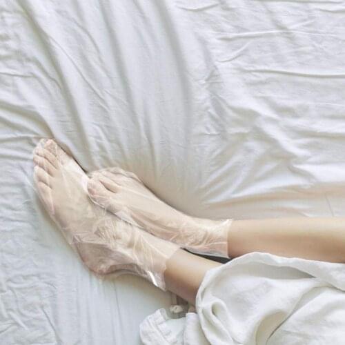 Disposable Pe Molecular Breathable Membrane Material Bags Liner Mask Transparent Therapy Plastic Foot Waterproof Exfoliatin K6D4