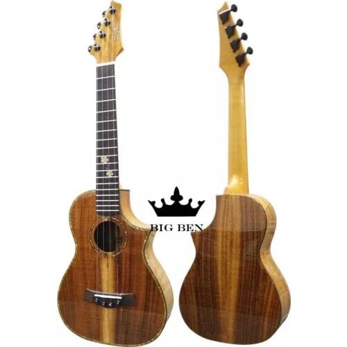 26-inch 18 frets Acacia all solid wood guitar 26inch solid top ukulele bovine bone nut imported strings bright paint acoustic