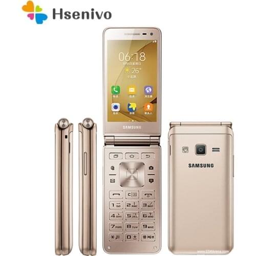 Samsung Galaxy Folder2 G1650 Refurbished-Original Unlocked Dual SIM 1950 mAh Wi-Fi 8MP 3.8Inches 4G Cellphone Free shipping