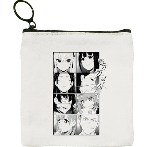 Anime Kakegurui Yumeko Jabami Japanese Canvas Coin Purse Coin Purse Collection Canvas Bag Small Wallet Zipper Key Hand Bag