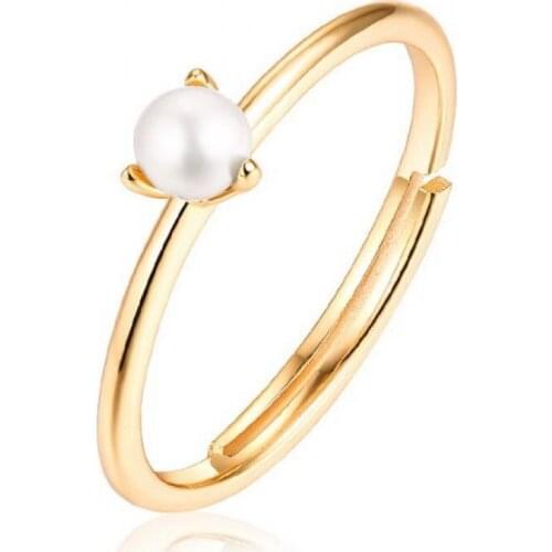 S925 Sterling Silver Rings for Women Natural Freshwater Pearl Ring Fine Jewelry Gift Ring for Wedding Party anillos mujer