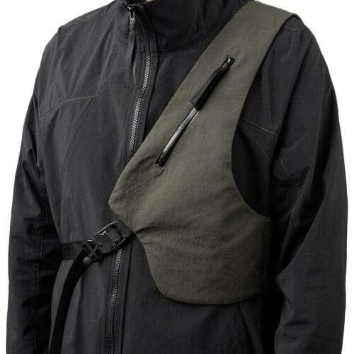 Mens Waistcoat Environe Archery Chest Bag Functional Fidlock Buckle Ykk Zipper Techwear Accessories Streetwear Aesthetic