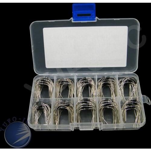 1Box 10 Value * 20pcs=200pcs diode kit IN4001/1N4002/1N4003/1N4004/1N4005/1N4006/1N4007/1N5817/1B5818/1N5819 Assorted rectifier