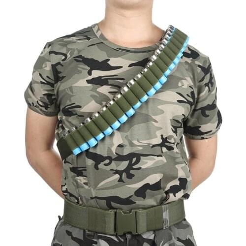 12G CS Field Outdoor Tactical Bullet Holder Belt 26 Grids for Shotguns Cartridge Back Glue hook and loop Wholesale