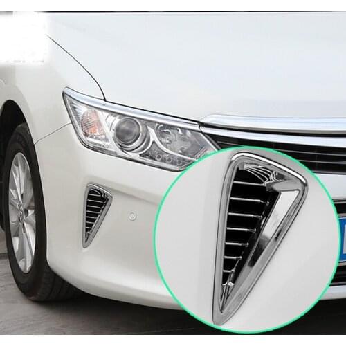 2pcs for toyota Camry 2015-2017 Front bumper outlet frame sticker Body side tuyere Decorative strip sticker