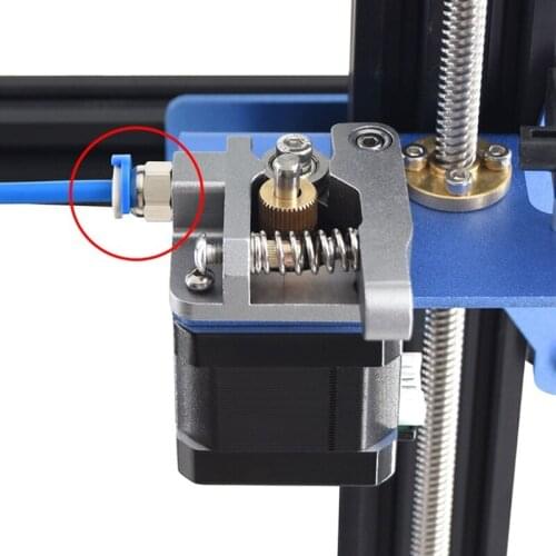 3D Printer PC4-01 Pneumatic Straight Connector Fitting M10 Threaded Through V6 Pneumatic Connector 0.47X0.24in 2Pcs
