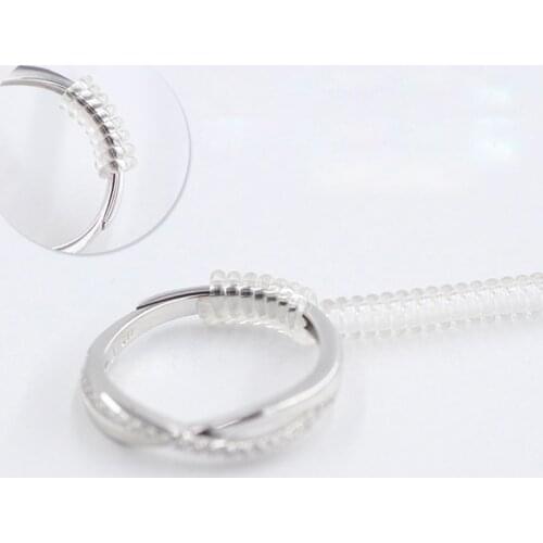 4Pcs/lot 10cm Soft Ring Size Adjuster Guard Tightener Reducer Resizing Tool Jewelry Tools & Equipments