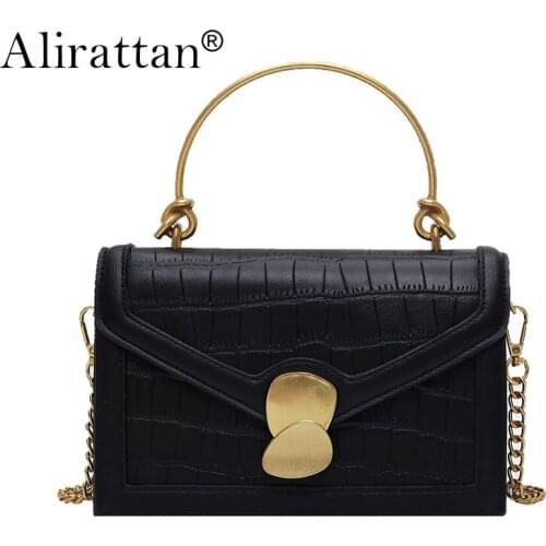Alirattan New Crocodile Pattern Handbag Designer High Quality Fashion Trendy Shoulder Messenger Bag Travel Shopping Tote Wallet