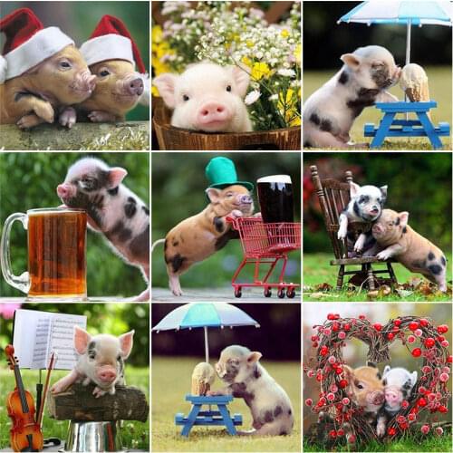 Diamond Painting animals icon diamond embroidery Diamonds big Picture Full Square Drill Diamond embroidery by photo Decor Gifts