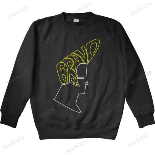 Brand fall winter hoodie cotton sweatshirt male hoodies Best Friend MenS Johnny Bravo Hair warm hoody euro size drop shipping