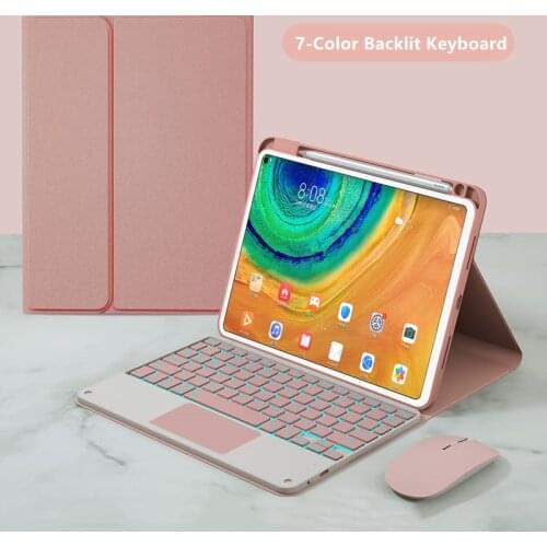 Funda for Huawei Matepad Pro 10.8 Inch Case Keyboard Mouse Backlit Touchpad Teclado for Huawei Matepad Pro 2021 2019 10 8 Cover